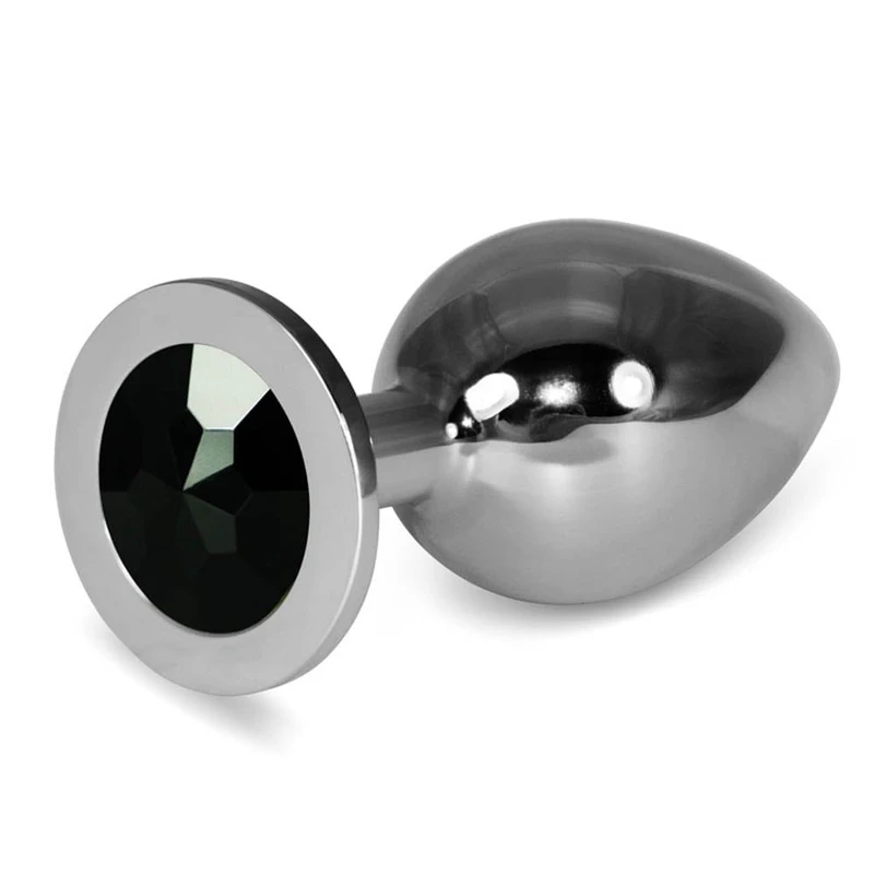 Rosebud Classic Metal Plug L Silver - luksuzni srebrni metalni čep od 10cm uz crnu poklon kutiju i baršunastu torbicu