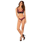 Rosenty set sa prorezom 2-delni M/L bordo/crna