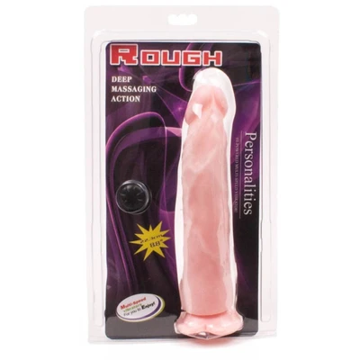Rough Vibrator sa Vakuumskim Postoljem - Kožni 22cm - Sexy Shop
