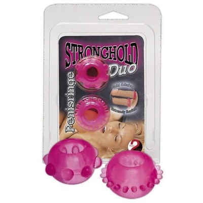 Roze penis prstenovi sa stimulativnim nublama 2 kom - Vodootporni - Sexy Shop