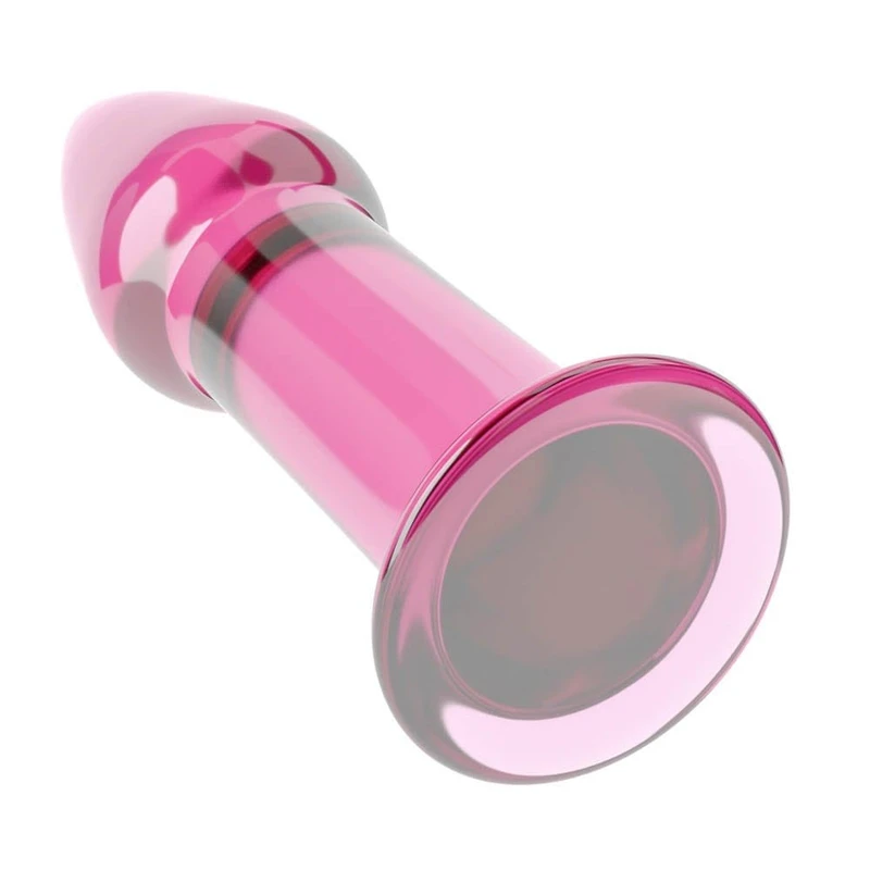 Roze Stakleni Dildo 12cm - Lovetoy, Vodootporan, Ugrađen u Luksuznu Kutiju