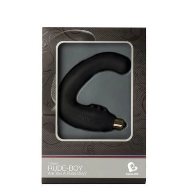 Rude Boy 7 Crni - Vibrirajući masažer za prostatu i perineum - Sexy Shop