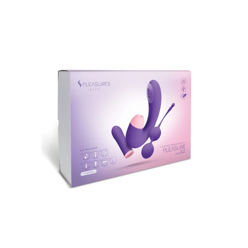 S Pleasures Velvet Pleasure Kit - Ljubičasti
