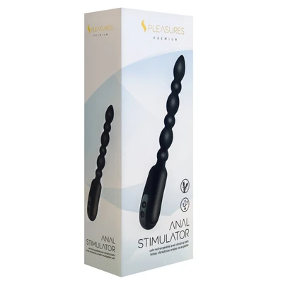 S Pleasures Vibrirajuće Analne Kuge Crne 27,4cm - Sexy Shop