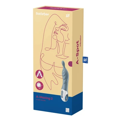 Satisfyer A-Mazing 2 vibrator za A-tačku - sivi, vodootporni - Sexy Shop