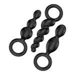 Satisfyer Booty Call Plugs - Set od 3 crna analna čepa