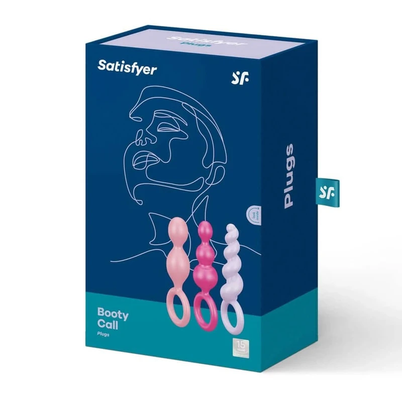Satisfyer Booty Call Set od 3 Višebojna Plugova za Analnu Igru