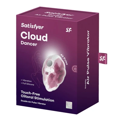 Satisfyer Cloud Dancer - Crveni vibrator sa vazdušnim talasima, vodootporan - Sexy Shop