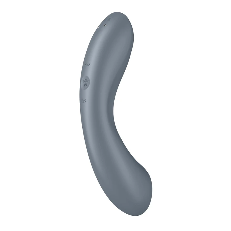 Satisfyer Curvy Trinity 1 siva - 3-u-1 vibrator za G-tačku i klitoralnu stimulaciju