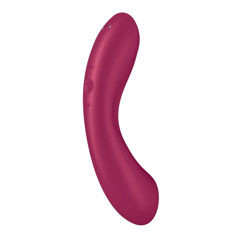 Satisfyer Curvy Trinity 1 - Višenamenski vibrator crvene boje