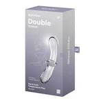 Satisfyer Double Crystal – Dupli Dildo od Prozirnog Borosilikatnog Stakla, 20cm