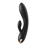 Satisfyer Double Flex crni vibrator sa dualnim stimulansom
