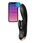Satisfyer Double Flex crni vibrator sa dualnim stimulansom