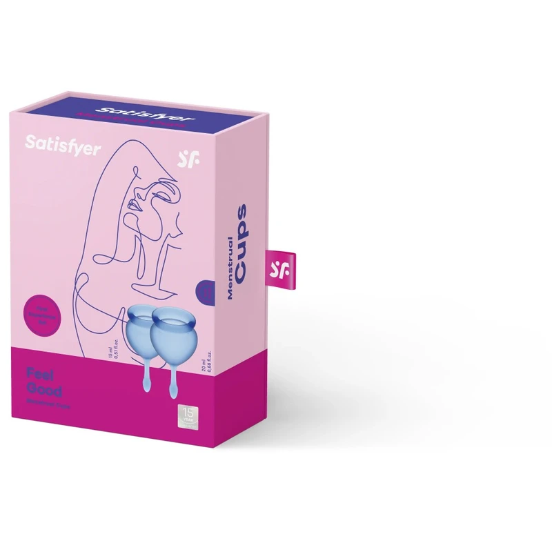 Satisfyer Feel Good Menstrual Cup - Tamno Plava