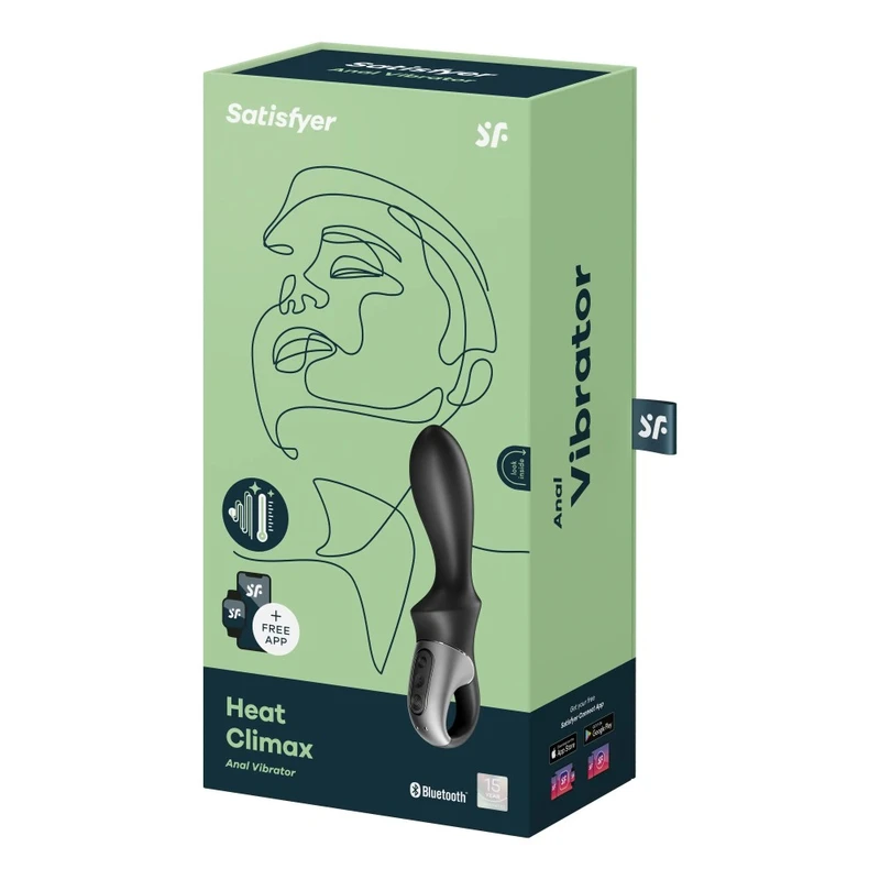 Satisfyer Heat Climax - analni vibrator sa grejanjem i aplikacijom