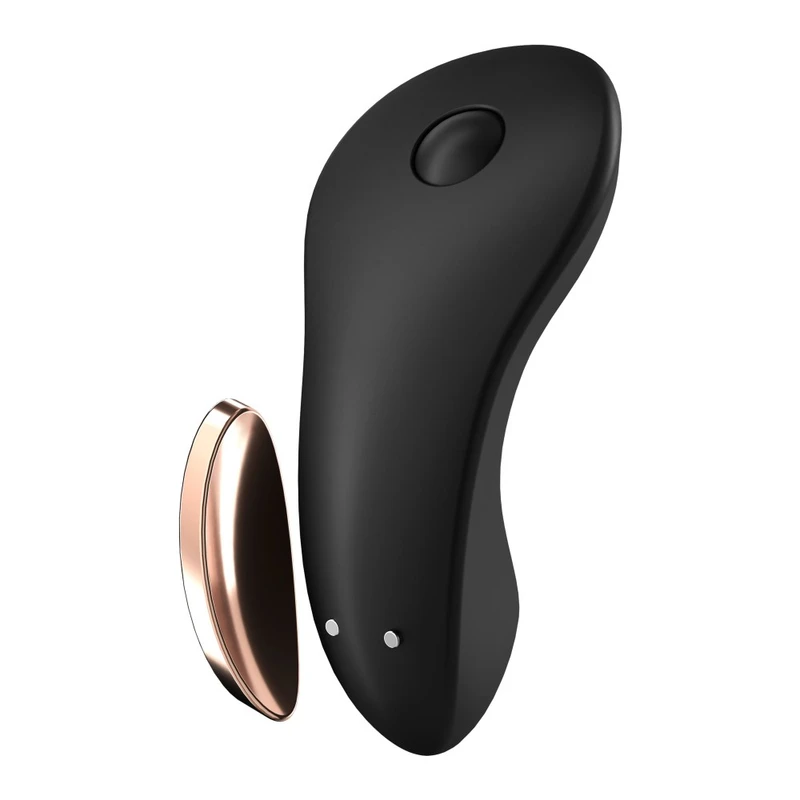 Satisfyer Little Secret Black - Panty vibrator sa daljinskim upravljačem i aplikacijom, vodootporni