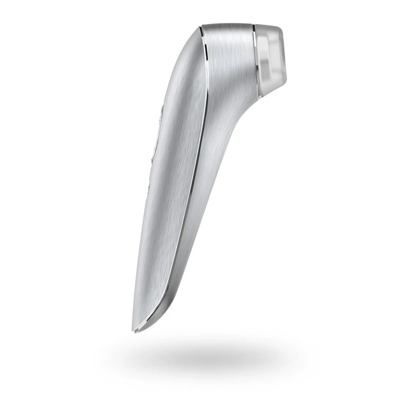 Satisfyer Luxury High Fashion vibrátor sa talasnim pritiskom, srebrni