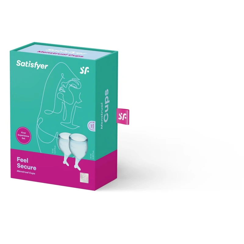 Satisfyer menstrualna čašica Feel Secure (svetlo plava)