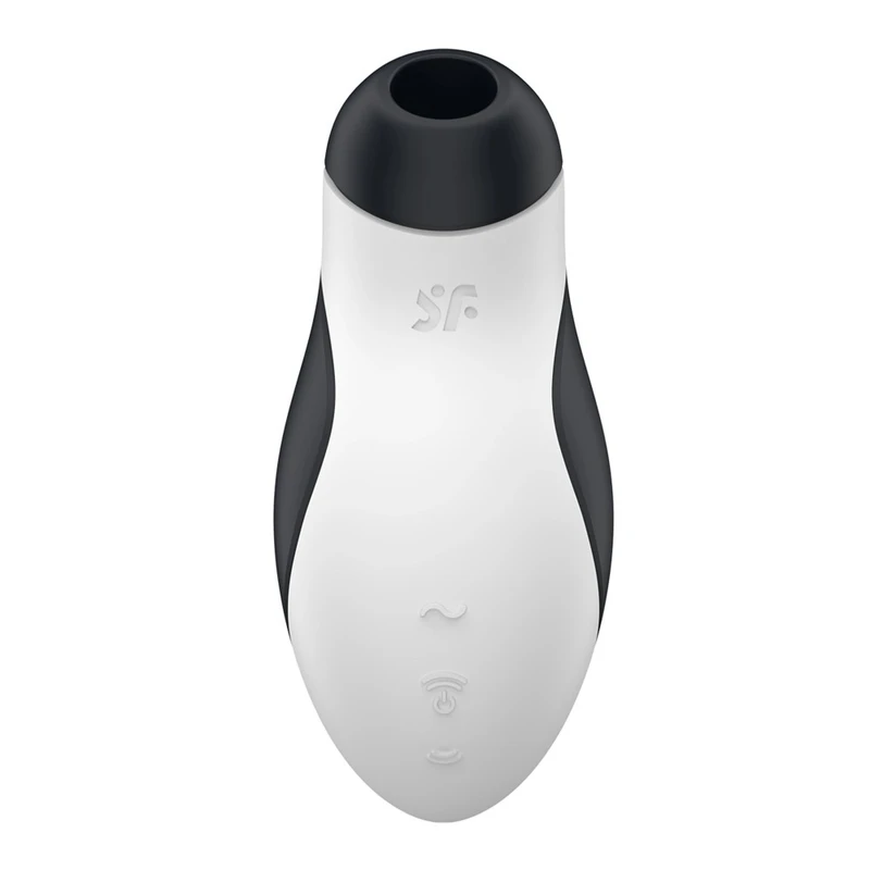 Satisfyer Orca vibrirajući vibrator sa talasima pritiska - crno-beli
