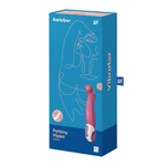 Satisfyer Petting Hippo - Vibrator za G-tačku, Roze, 22,9cm, Vodootporan
