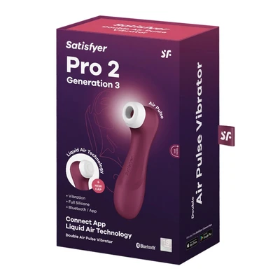 Satisfyer Pro 2 Generacija 3 sa Bluetooth-om i aplikacijom, crvena - Sexy Shop
