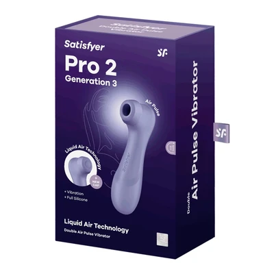 Satisfyer Pro 2 Generacija 3 sa Liquid Air - ljubičasti vibrator za klitoralnu stimulaciju - Sexy Shop