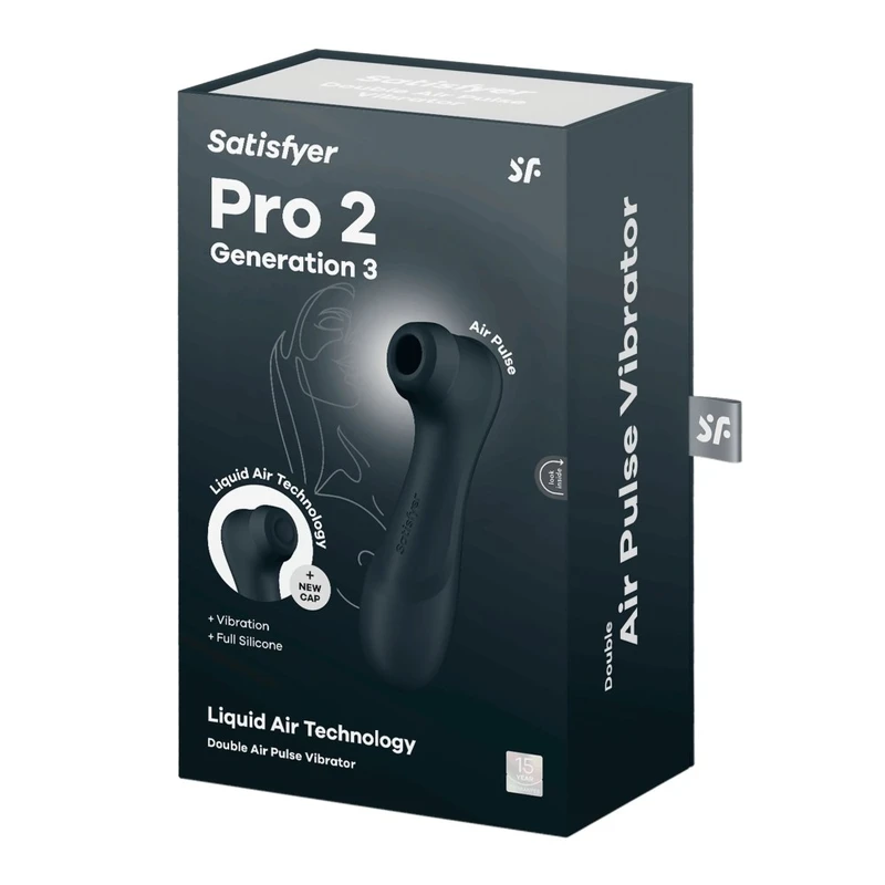 Satisfyer Pro 2 Generacija 3 sa Liquid Air tehnologijom - crni
