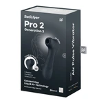 Satisfyer Pro 2 Generation 3 Liquid Air crni - aplikacija/Bluetooth, vodootporan