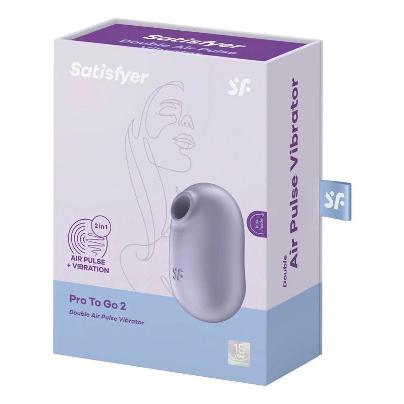 Satisfyer Pro To Go 2 ljubičasti vibrator sa talasima pritiska