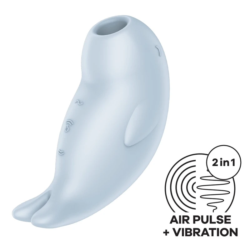 Satisfyer Seal You Soon - Plavi vibrator sa zračnim talasima i vibracijom 