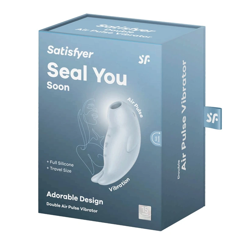Satisfyer Seal You Soon - Plavi vibrator sa zračnim talasima i vibracijom 