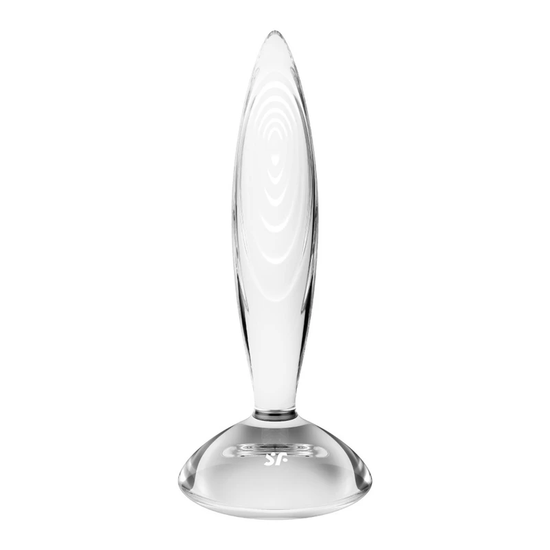 Satisfyer Sparkling Crystal prozirni analni čep 19 cm