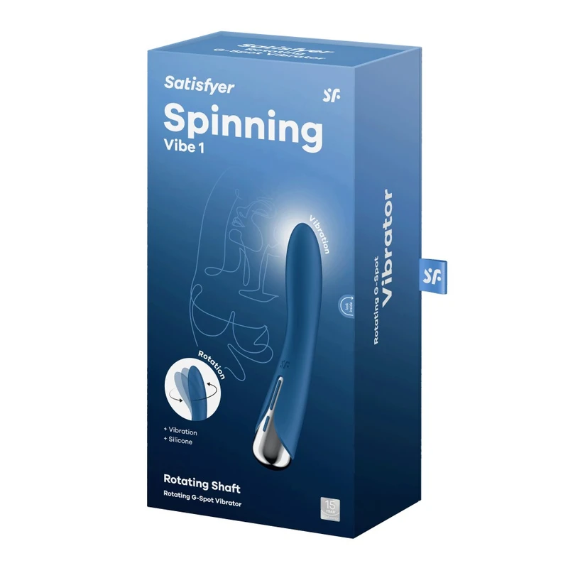 Satisfyer Spinning Vibe 1 plavi rotirajući vibrator za G tačku