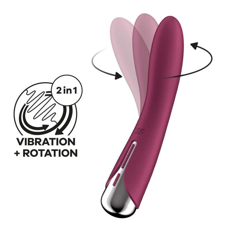Satisfyer Spinning Vibe 1 Rotirajući Vibrator za G-tačku, Crveni