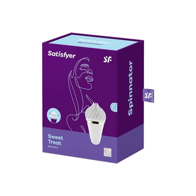 Satisfyer Sweet Treat Vibrator za Klitoris - Bijeli/Zlatni - Sexy Shop