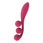 Satisfyer Tri Ball - Crvena silikonska igračka za odrasle sa stimulansom klitorisa, vodootporna, dužina 20,5cm