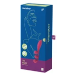 Satisfyer Tri Ball - Crvena silikonska igračka za odrasle sa stimulansom klitorisa, vodootporna, dužina 20,5cm