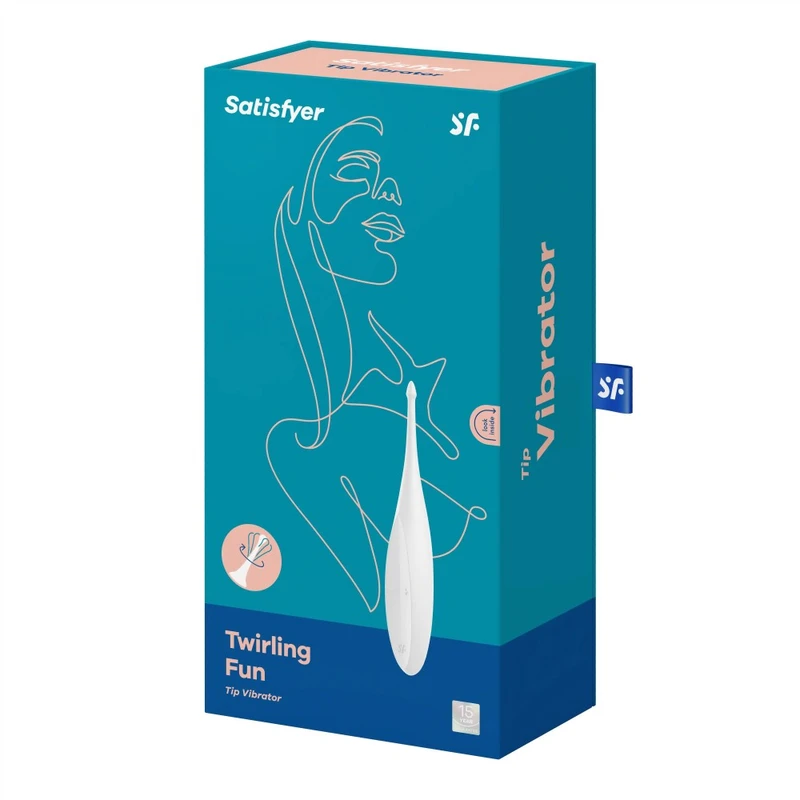 Satisfyer Twirling Fun bijeli vibrator za erogene zone