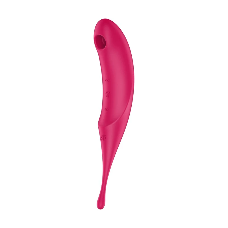 Satisfyer Twirling Pro - Crveni vibrator sa talasima pritiska i vibracijama