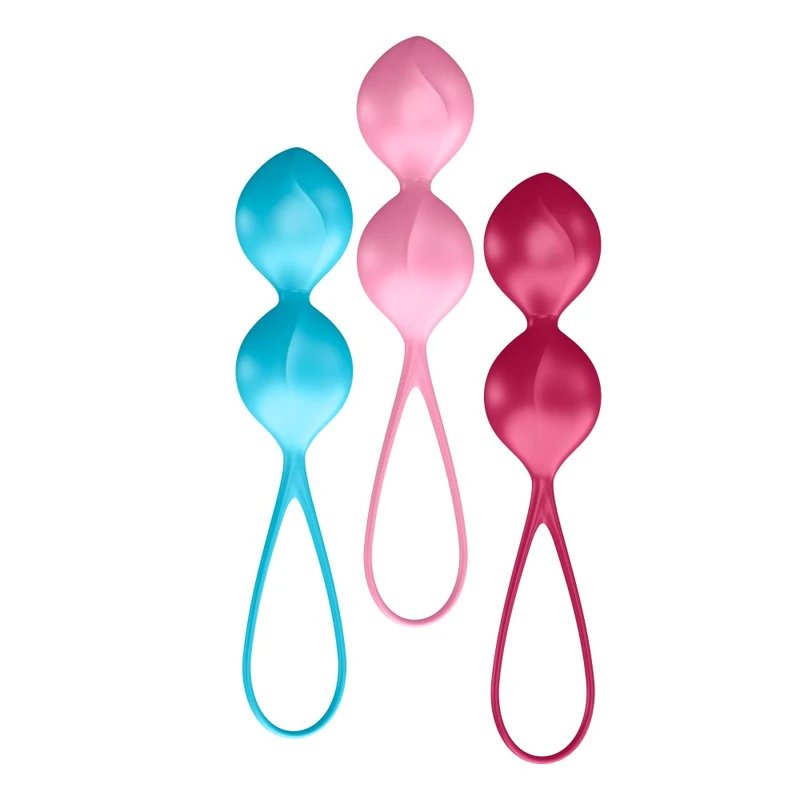 Satisfyer V Ball - Višebojna vodootporna igračka za odrasle 7,9 cm
