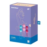 Satisfyer V Ball - Višebojna vodootporna igračka za odrasle 7,9 cm