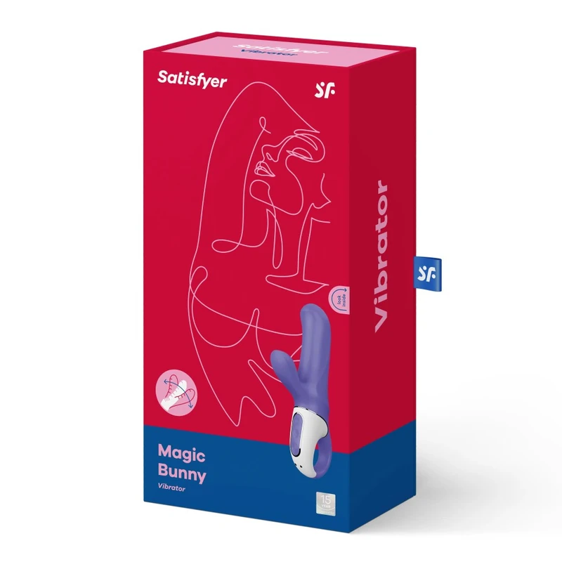 Satisfyer Vibes Magic Bunny Duo vibrator sa vibe funkcijom i klitoralnom stimulacijom, plavi, vodootporan