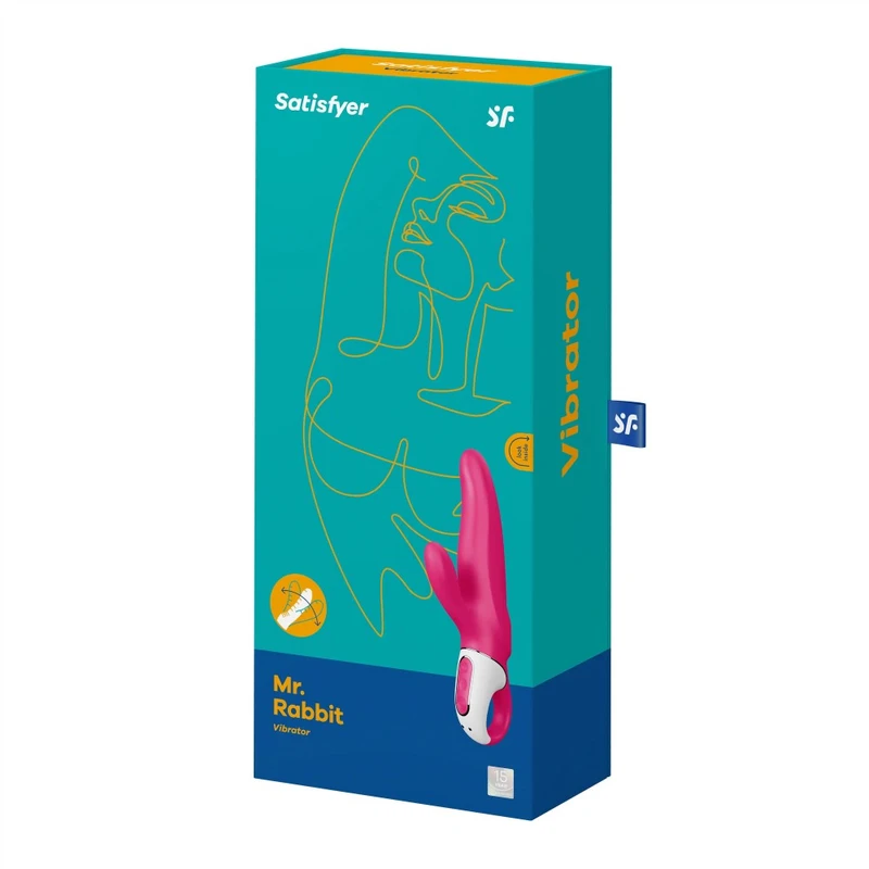 Satisfyer Vibes Mr. Rabbit - Roze vibrator sa stimulansom klitorisa, vodootporan, 22cm