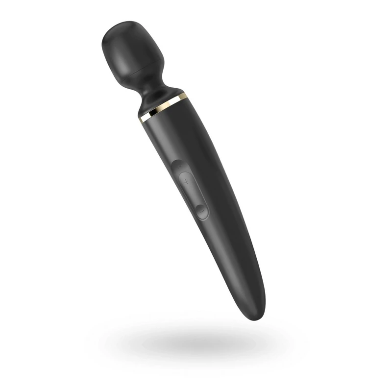 Satisfyer Wand-er Woman – Crna/Zlatna Vodootporna Masažer 34cm