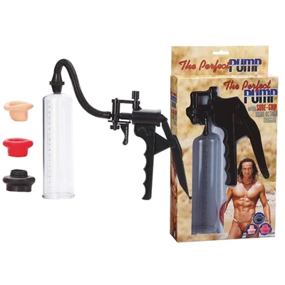 Savršena Pumpa sa Sigurnim Držačem - Prozirna, 19cm, 3 Velikosti Rukava - Sexy Shop