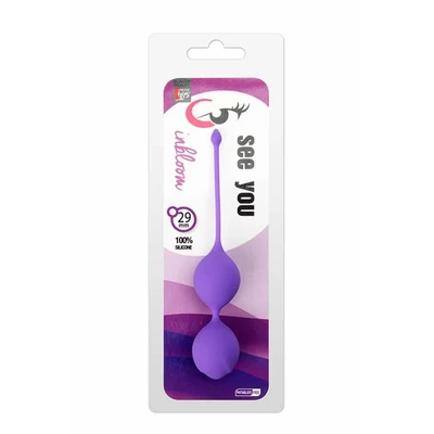 See You In Bloom Duo Balls 29 mm Ljubičaste Kegel Loptice - Sexy Shop
