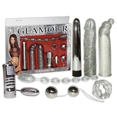Set ljubavnih igračaka Glamour - 7 kom., siva, vodootporan, brend Orion - Sexy Shop
