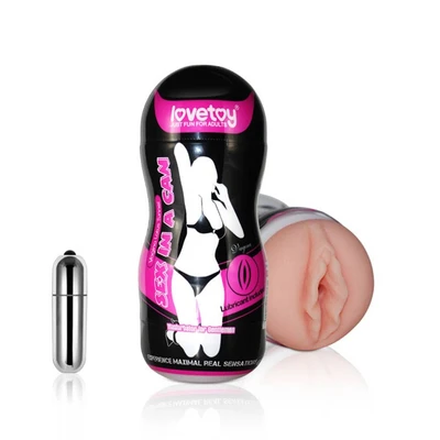 Sex In A Can - Vibrirajući Tunel za Vagine 16cm - Lovetoy - Sexy Shop