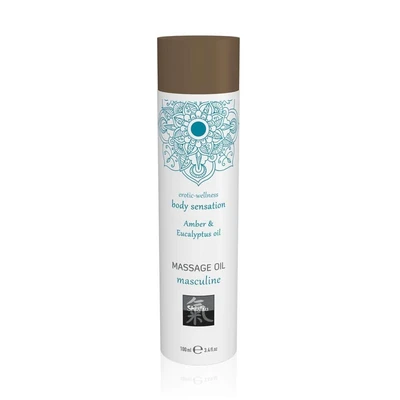 Shiatsu masažno ulje za parove - Amber & Eucalyptus 100ml - Sexy Shop