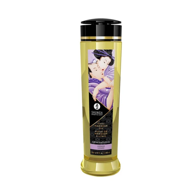 Shunga ulje za erotsku masažu 240 ml - lavanda